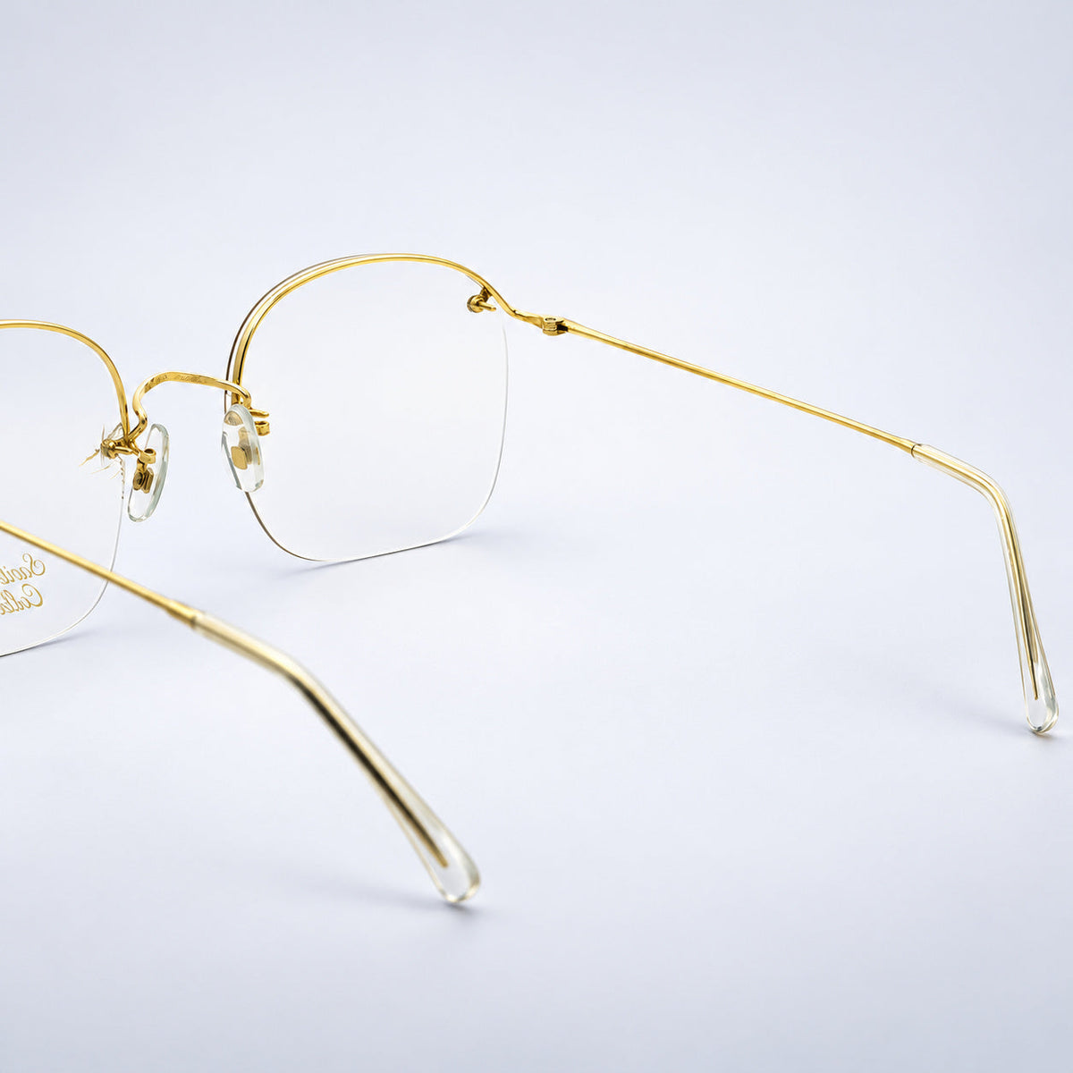 SAVILE ROW ENGLAND Rimway Gold 53x22mm Eyewear FRAMES RX Optical Eyeglasses -NOS