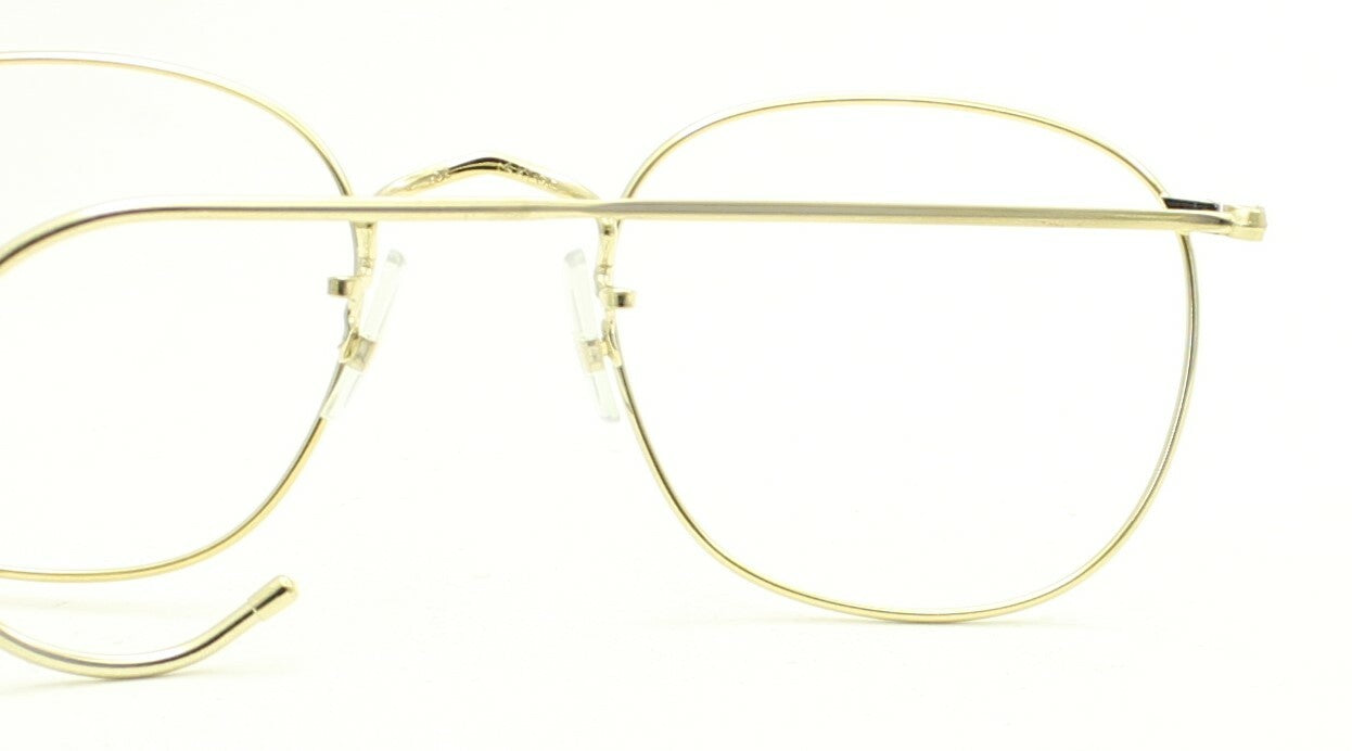 SAVILE ROW ENGLAND Gold 48x20mm PANTO Quadra RX Optical Eyeglasses Frames - NOS