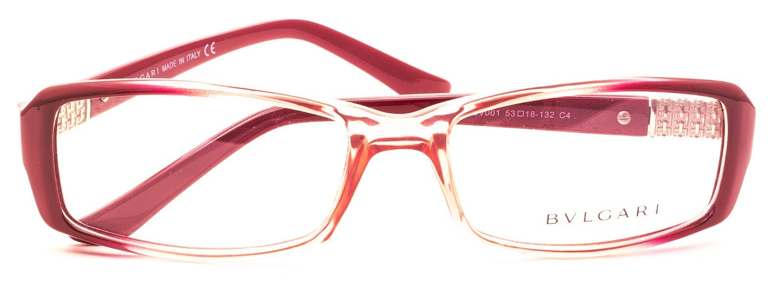 BVLGARI BV001 C4 53mm Eyewear Glasses RX Optical Eyeglasses FRAMES - New Italy