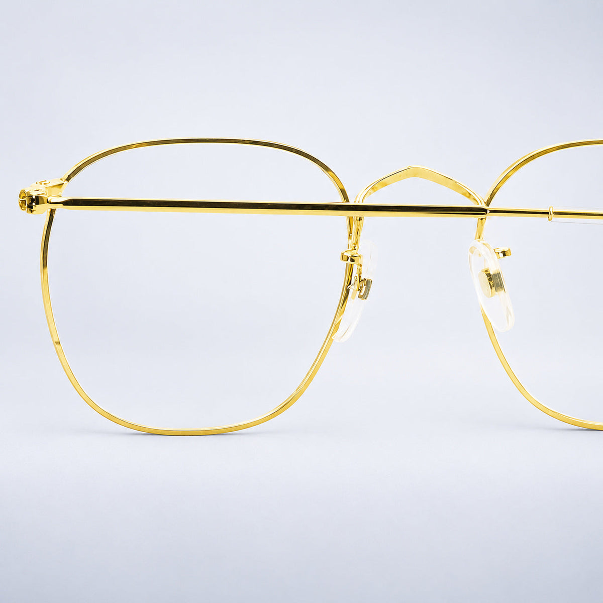 B.O.I.C. (SAVILE ROW) ENGLAND Fairway Gold 49x20mm PANTO Quadra RX Optical NOS