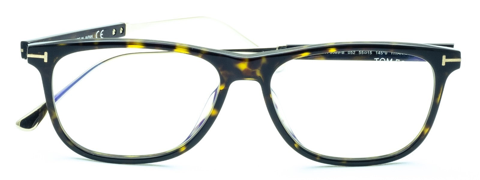 TOM FORD TF5589-B 052 55mm TITANIUM Blue Block Glasses Eyewear RX BNIB - Japan