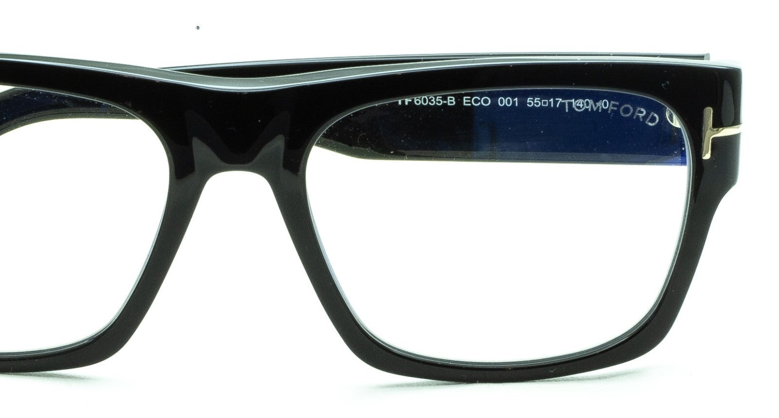 TOM FORD TF 6035-B ECO 001 55mm RX Optical Glasses Frames Eyewear BNIB - Italy