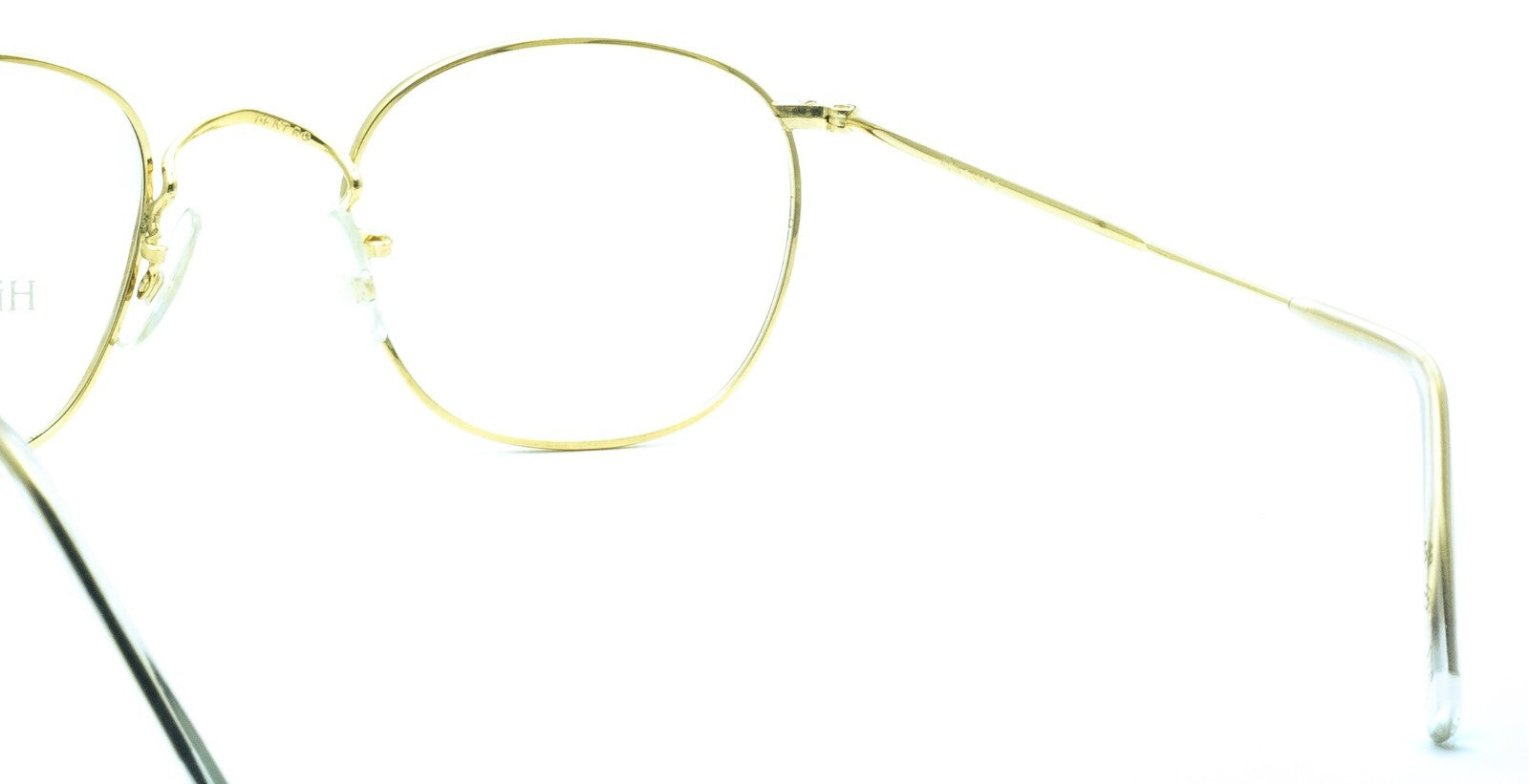 Hilton Classic 3 (SAVILE ROW) Quadra Gold 49x22mm FRAMES RX Optical Eyewear NOS