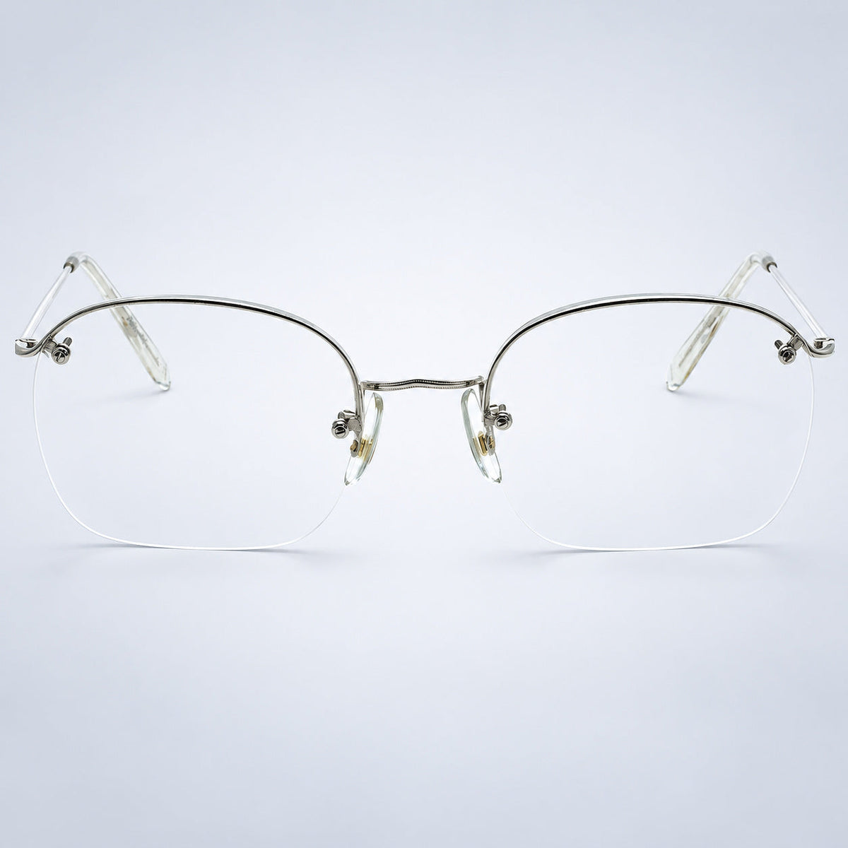 SAVILE ROW ENGLAND Rimway Rhodium 52x20mm Eyewear FRAMES RX Optical - New NOS