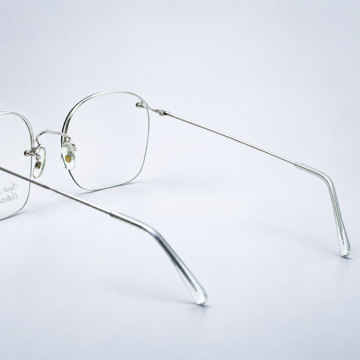 SAVILE ROW ENGLAND Rimway Rhodium 54x22mm Eyewear FRAMES RX Optical - New NOS