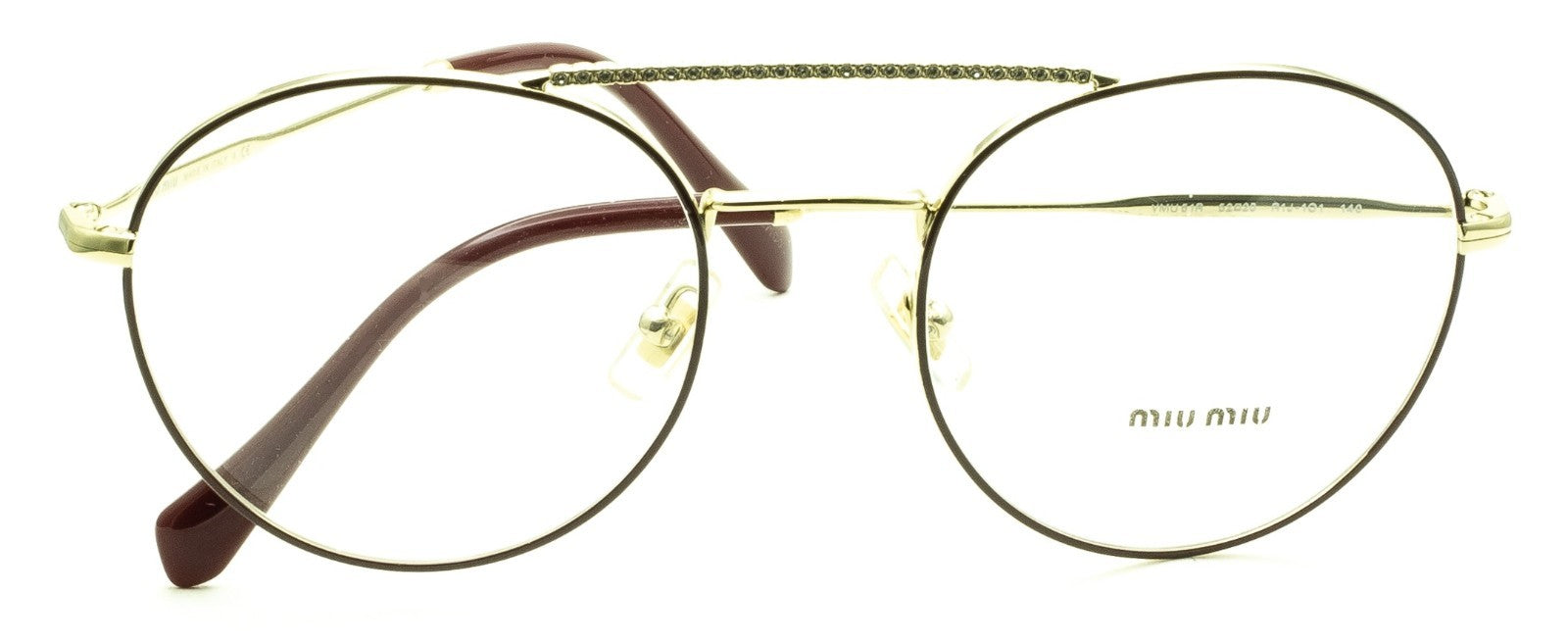 MIU MIU VMU 51R R1J-1O1 52mm Eyewear FRAMES RX Optical Eyeglasses Glasses- Italy