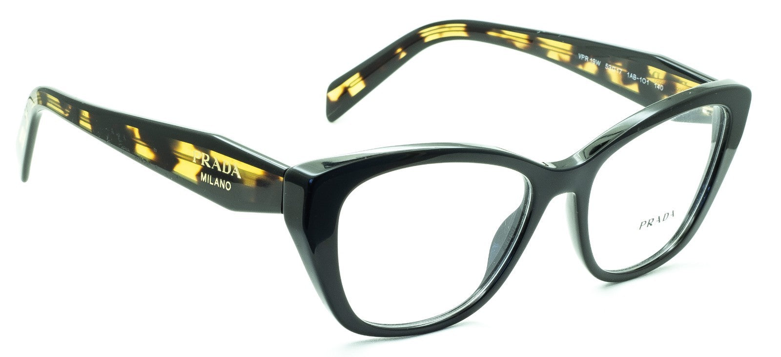 PRADA VPR 19W 1AB-1O1 53mm Eyewear FRAMES RX Optical Eyeglasses Glasses - Italy