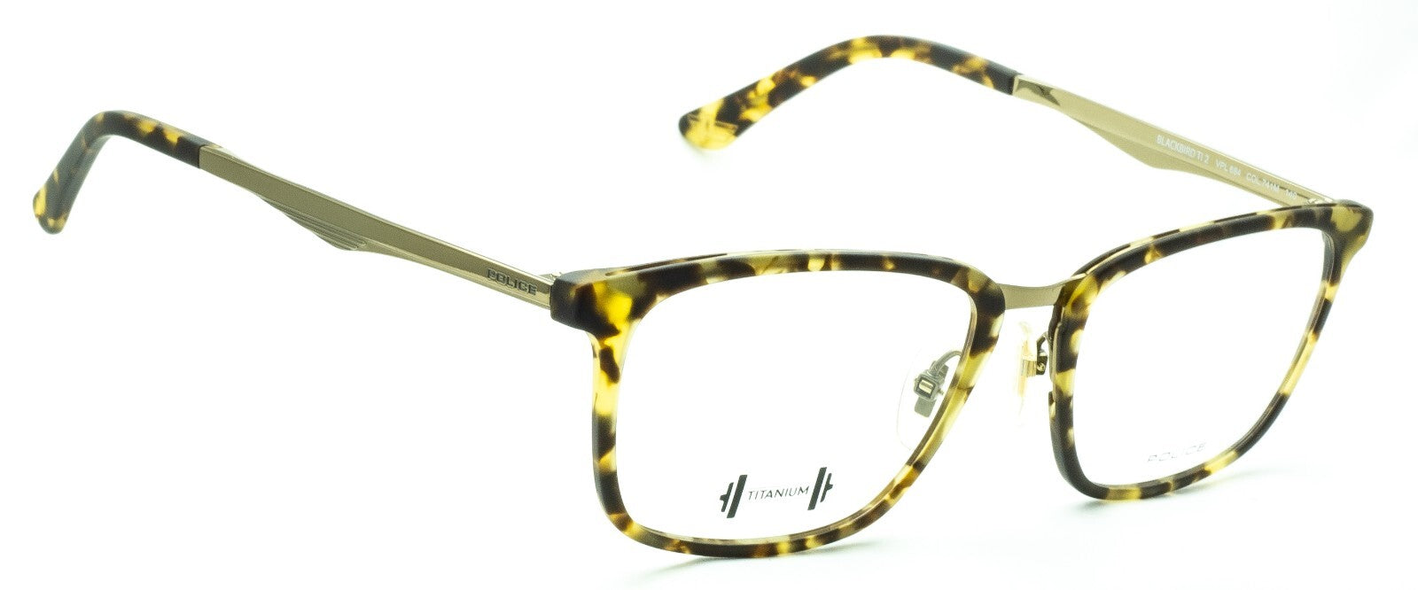 POLICE BLACKBIRD TI 2 VPL684 714M 52mm Eyewear Glasses Optical Eyeglasses - New