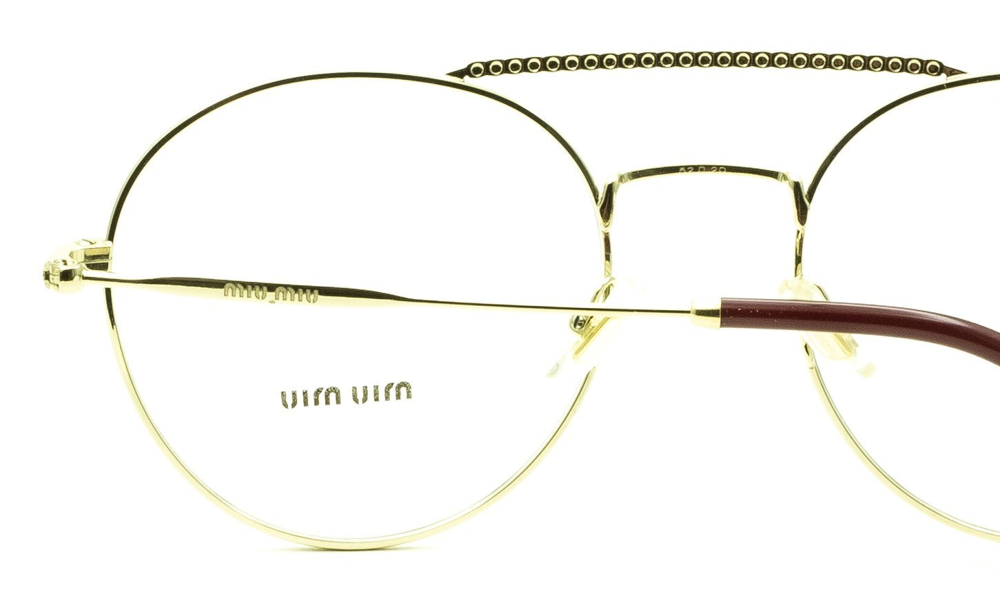 MIU MIU VMU 51R R1J-1O1 52mm Eyewear FRAMES RX Optical Eyeglasses Glasses- Italy