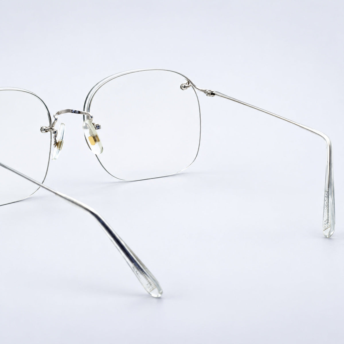 SAVILE ROW ENGLAND Rimway Rhodium 48x20mm Eyewear FRAMES RX Optical - New NOS
