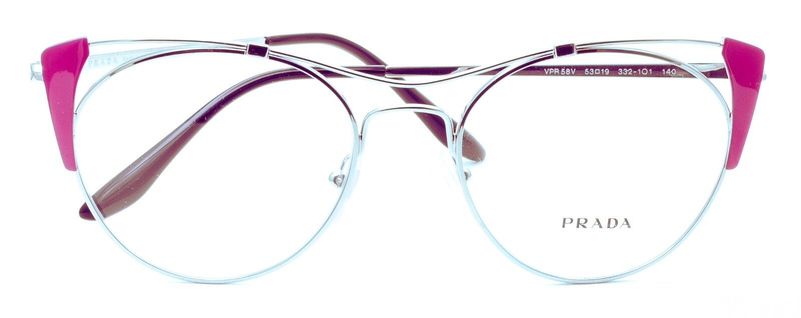 PRADA VPR 58V 332-1O1 53mm Eyewear FRAMES RX Optical Eyeglasses Glasses - Italy