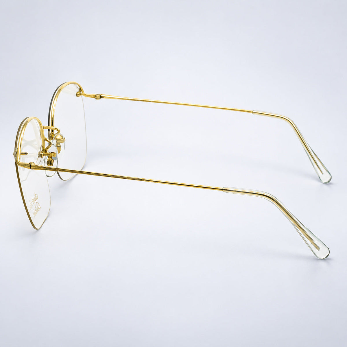 SAVILE ROW ENGLAND Rimway Gold 52x17mm Eyewear FRAMES RX Optical Eyeglasses -NOS