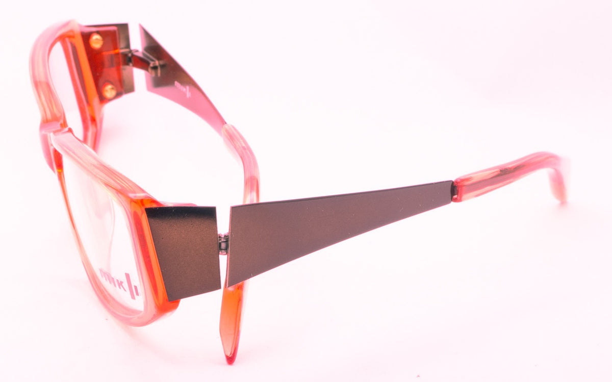 MIKLI M0613 03 Clear Red 54mm Eyewear RX Optical FRAMES Glasses Eyeglasses - New