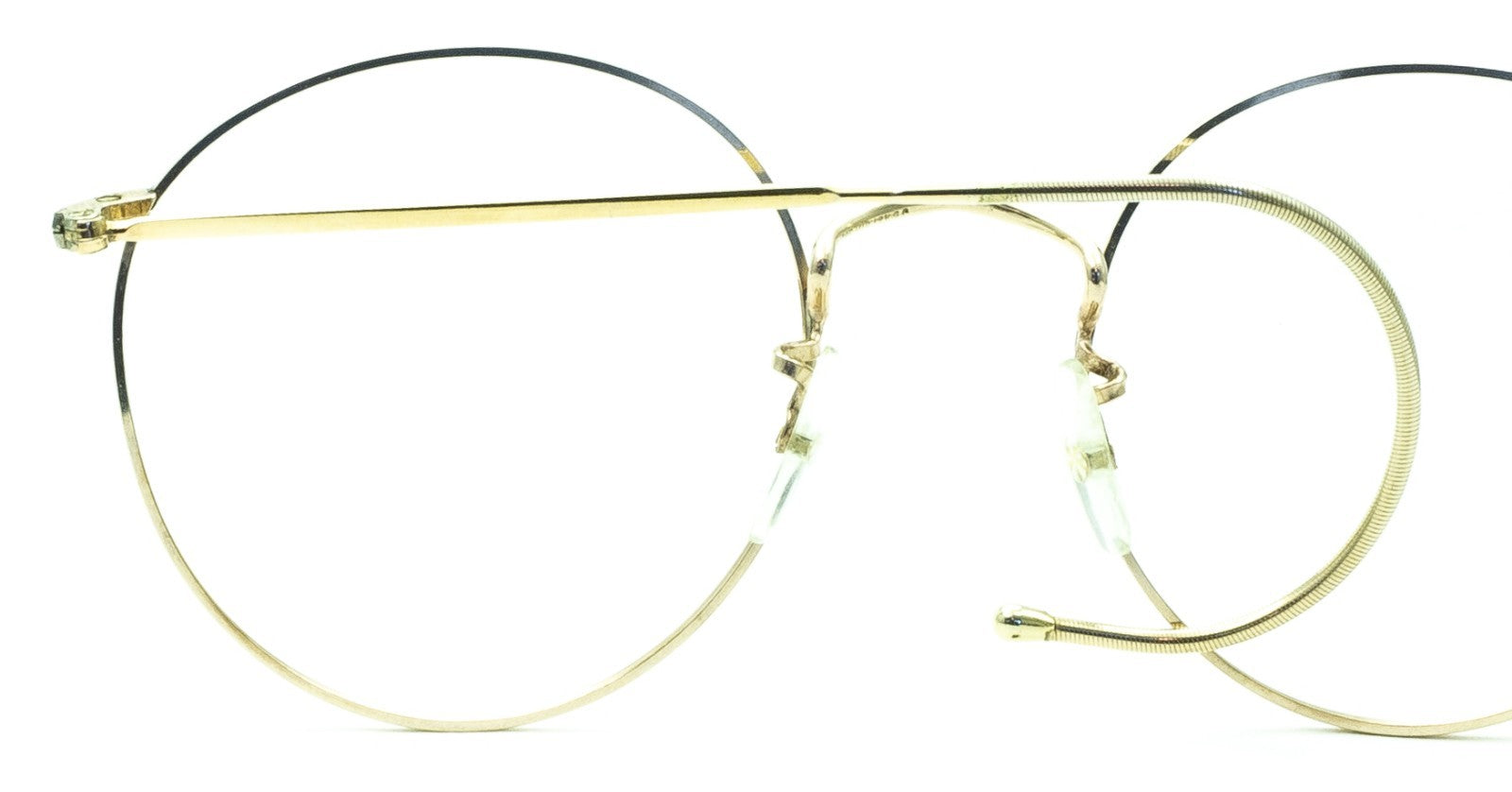 B.O.I.C. LONDON LINE (SAVILE ROW) Fairway Panto 49x20mm Gold RX Optical - NOS