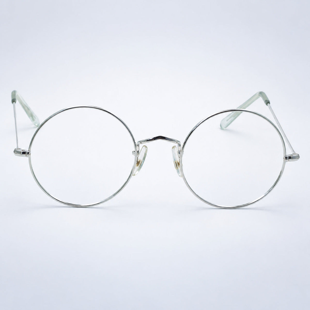 SAVILE ROW ENGLAND 14KT GF Rhodium Round 49x20mm FRAMES RX Optical Glasses New