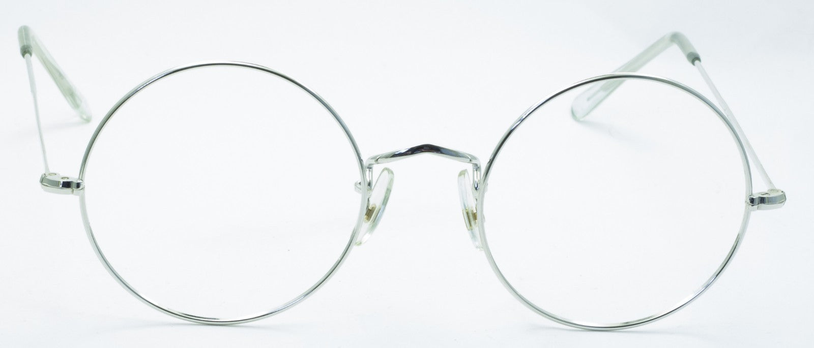 SAVILE ROW ENGLAND 14KT GF Rhodium Round 49x20mm FRAMES RX Optical Glasses New