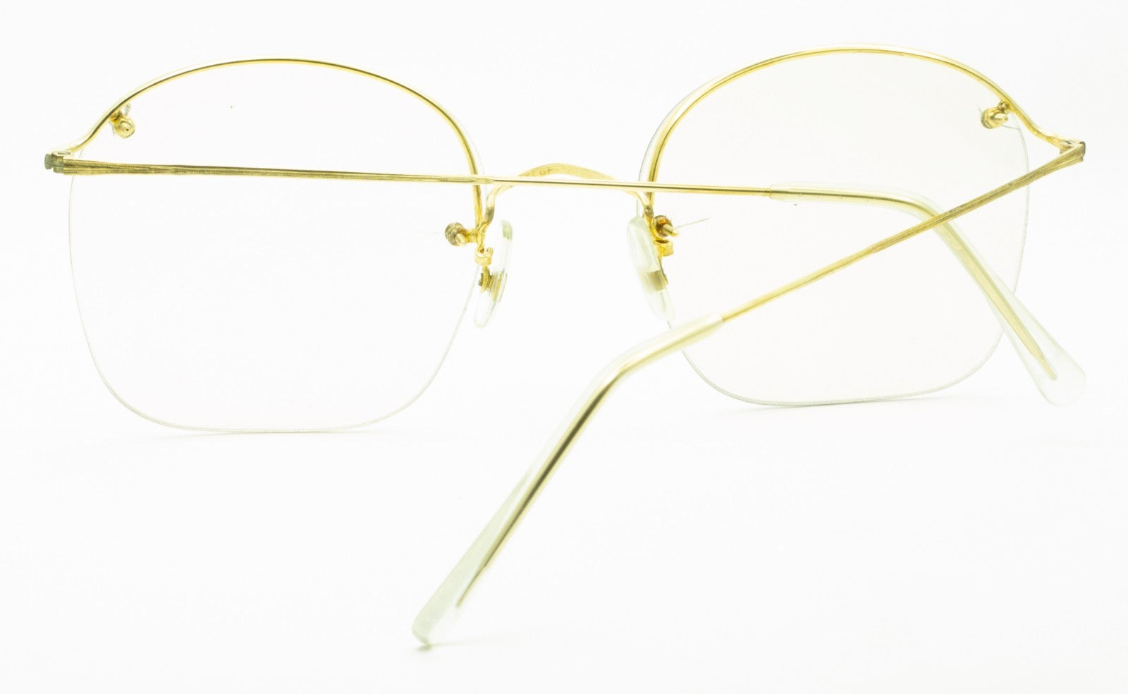 ALGHA (SAVILE ROW) Rimway Gold 52x20mm Eyewear FRAMES RX Optical Eyeglasses -NOS