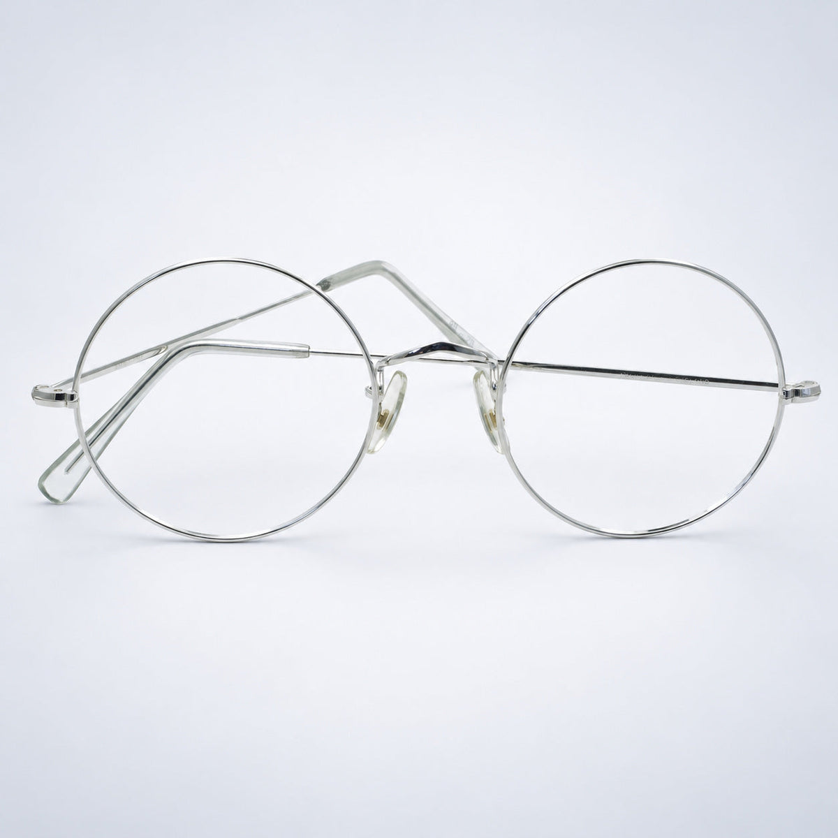 SAVILE ROW ENGLAND 14KT GF Rhodium Round 49x20mm FRAMES RX Optical Glasses New