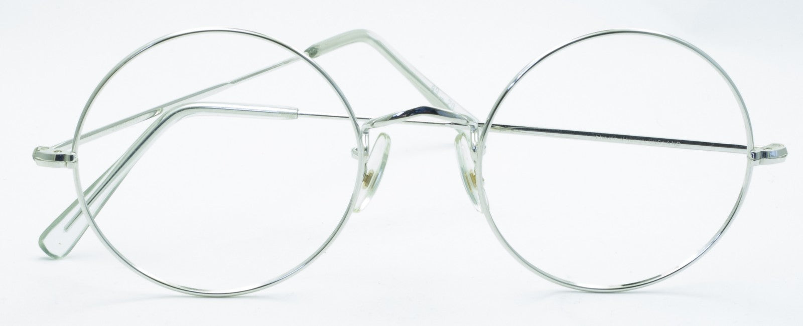 SAVILE ROW ENGLAND 14KT GF Rhodium Round 49x20mm FRAMES RX Optical Glasses New