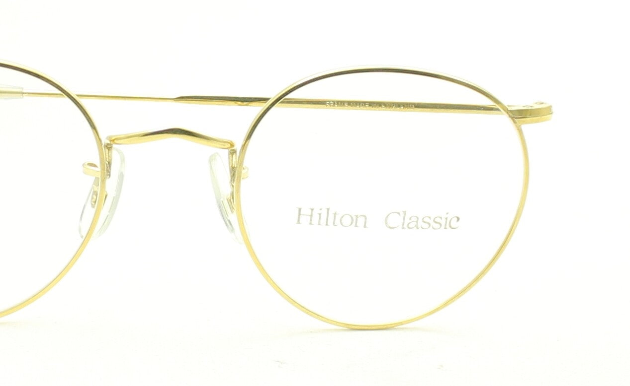 Hilton Classic 1 (SAVILE ROW) Panto Gold 49x20mm FRAMES RX Optical Glasses - NOS