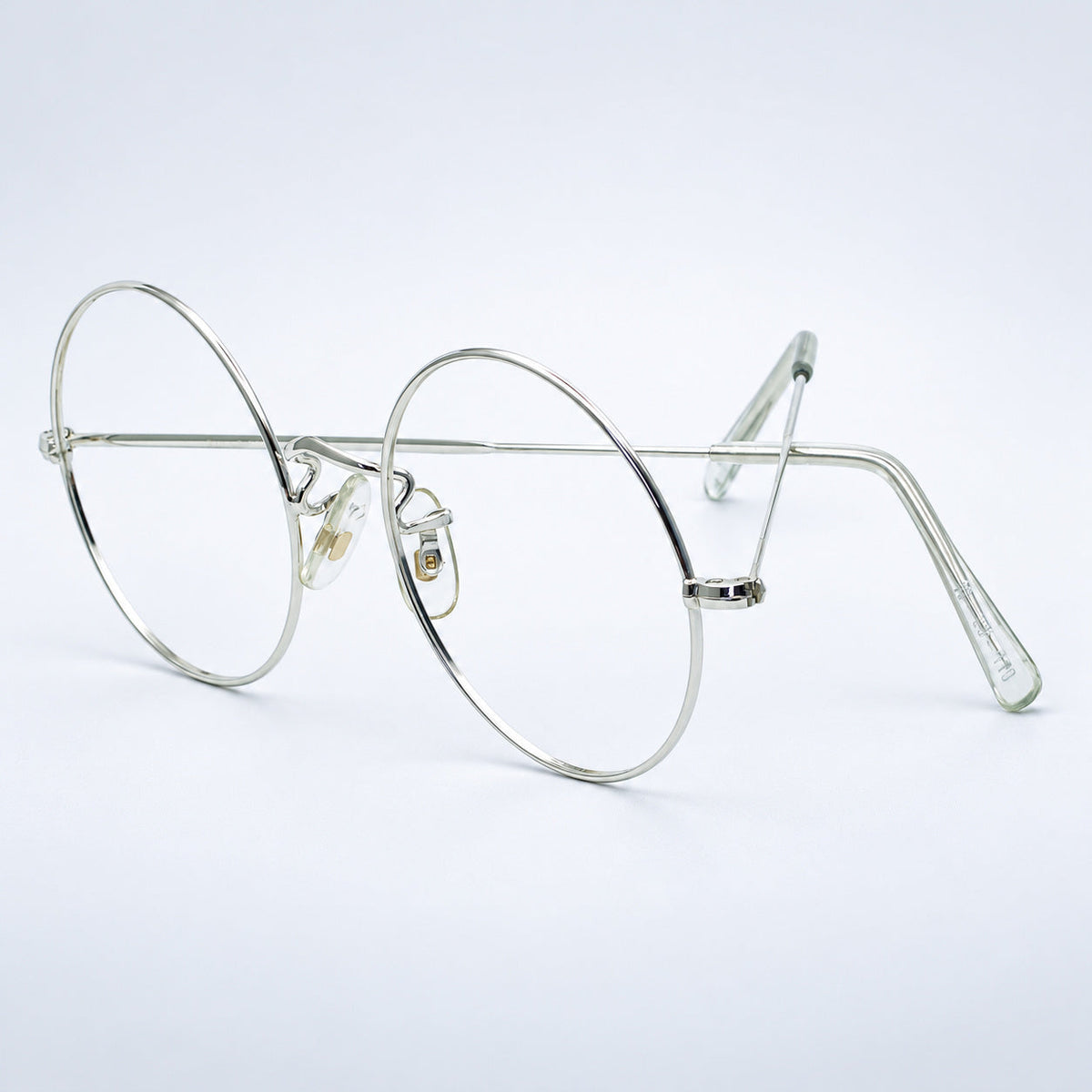 SAVILE ROW ENGLAND 14KT GF Rhodium Round 49x20mm FRAMES RX Optical Glasses New