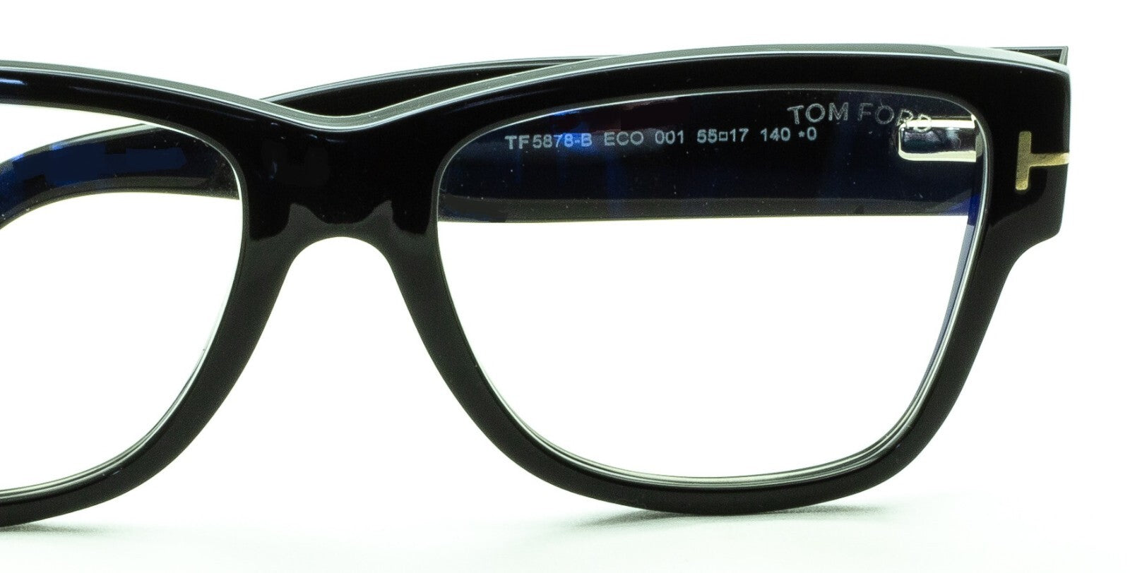 TOM FORD TF5878-B 001 55mm Blue Block Glasses Frames Eyewear RX - New BNIB Italy