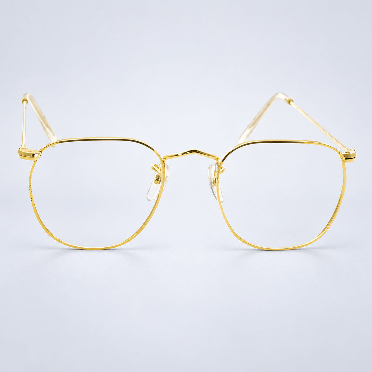 B.O.I.C. (SAVILE ROW) ENGLAND Fairway Gold 49x20mm PANTO Quadra RX Optical NOS