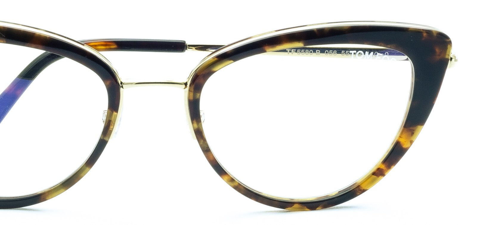 TOM FORD TF5580-B 056 55mm Blue Block Glasses Frames Eyewear RX - New BNIB Italy