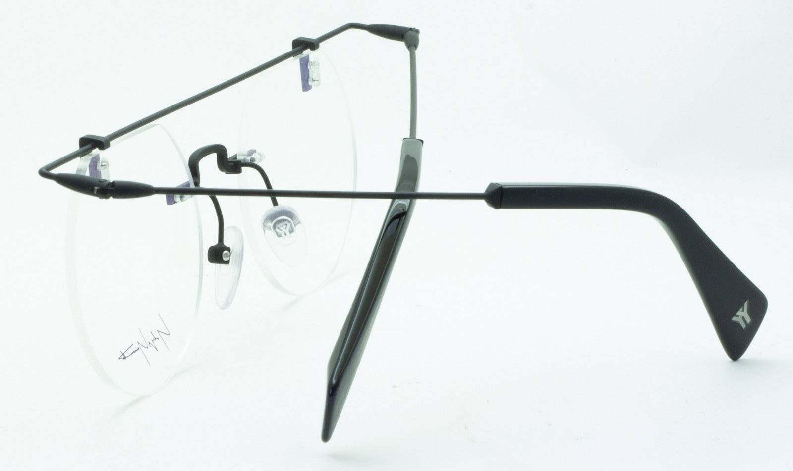 YOHJI YAMAMOTO YY3015 002 49mm Eyewear Eyeglasses Frames RX Optical - New France