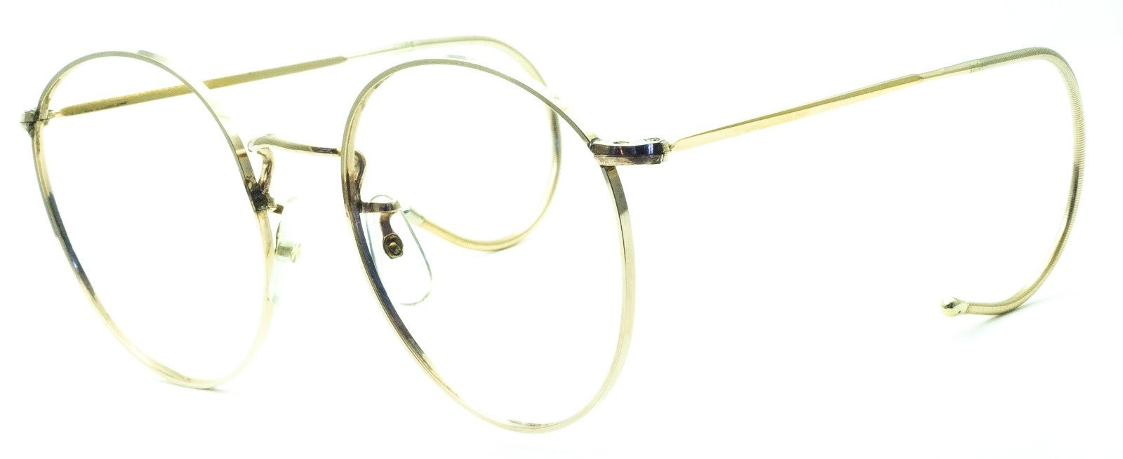 B.O.I.C. LONDON LINE (SAVILE ROW) Fairway Panto 49x20mm Gold RX Optical - NOS