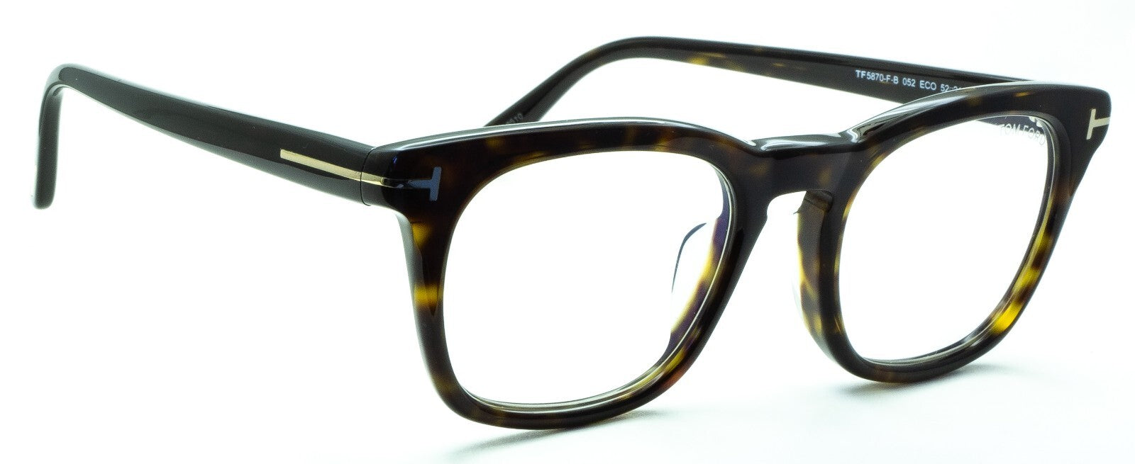 TOM FORD TF5870-F-B 052 52mm Blue Block Glasses Frames Eyewear RX - New Italy