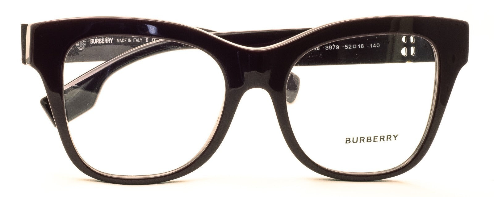 BURBERRY B 2388 3979 52mm Eyewear FRAMES RX Optical Glasses Eyeglasses New Italy