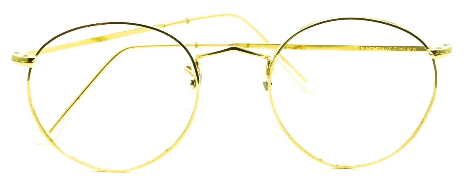 B.O.I.C. (SAVILE ROW) ENGLAND Gold 49x22mm PANTO Frames RX Optical EyeglassesNOS