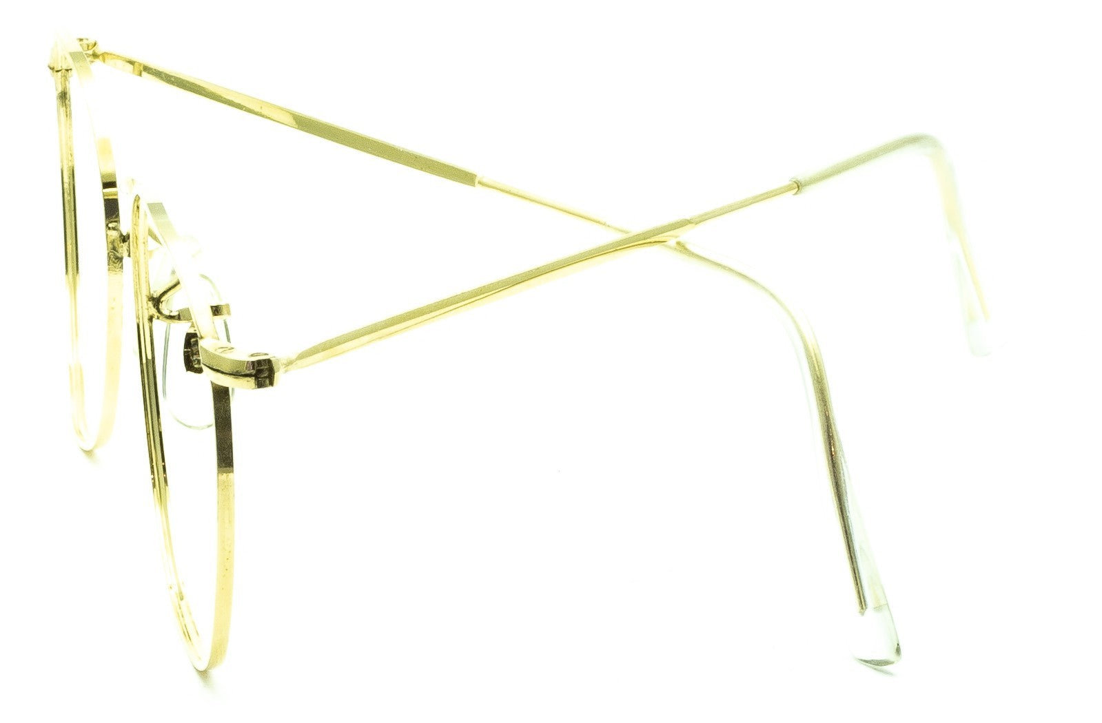 B.O.I.C. (SAVILE ROW) ENGLAND Gold 48x20mm PANTO Quadra RX Optical EyeglassesNOS