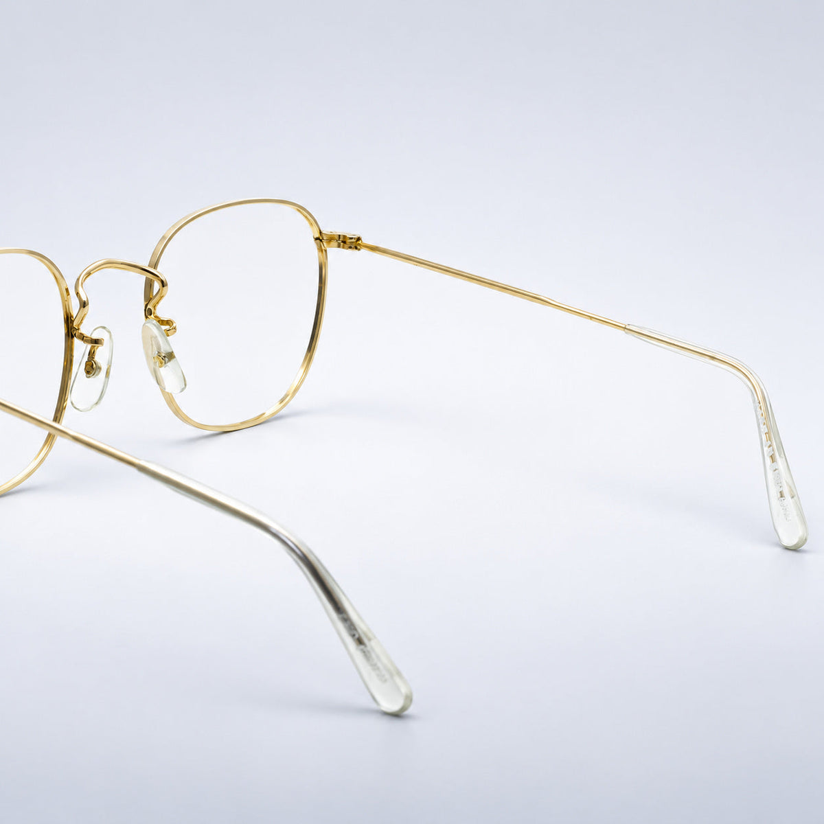 B.O.I.C. (SAVILE ROW) ENGLAND Fairway Gold 46x20mm PANTO Quadra RX Optical NOS