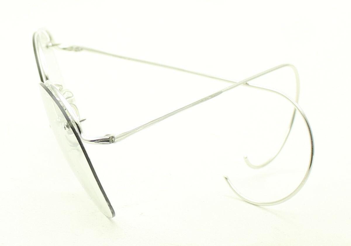 SAVILE ROW ENGLAND Rimway Rhodium 52x20mm Eyewear FRAMES RX Optical Eyeglasses