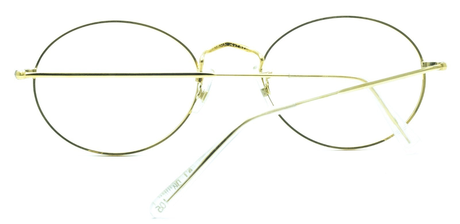 ALGHA London Line (SAVILE ROW) Gold Oval 52x20mm FRAMES RX Optical Glasses - NOS