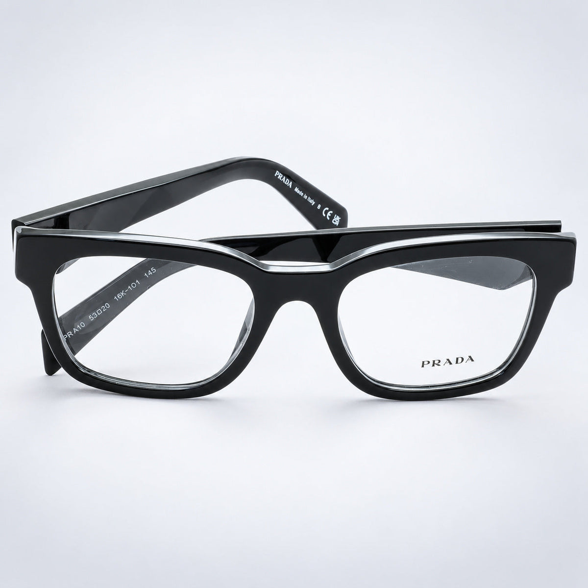 PRADA VPR A10 16K-1O1 53mm Eyewear FRAMES RX Optical Eyeglasses Glasses - Italy