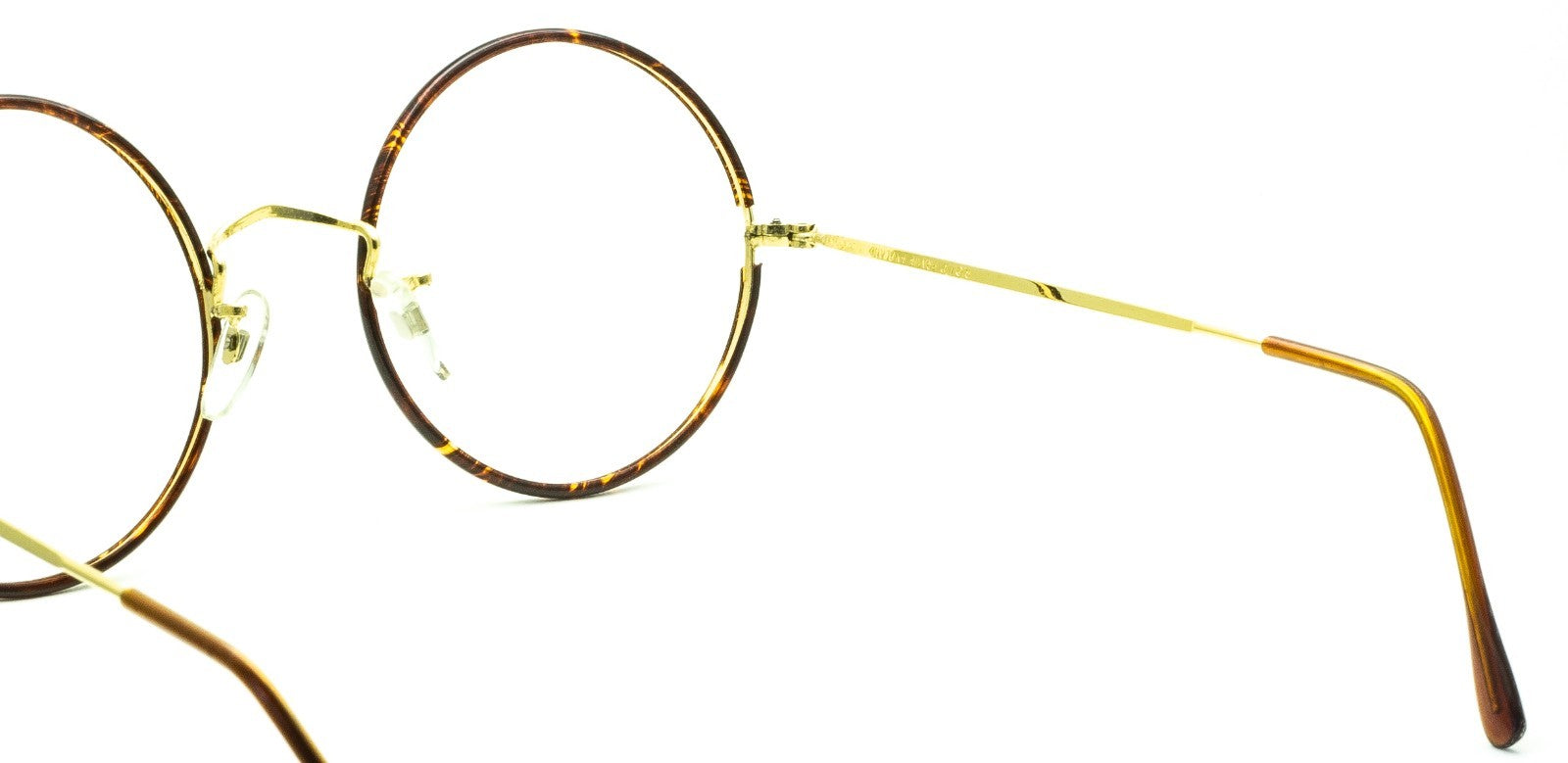 B.O.I.C. (SAVILE ROW) ENGLAND Gold 51x20mm Round RX Optical Frames Eyeglasses