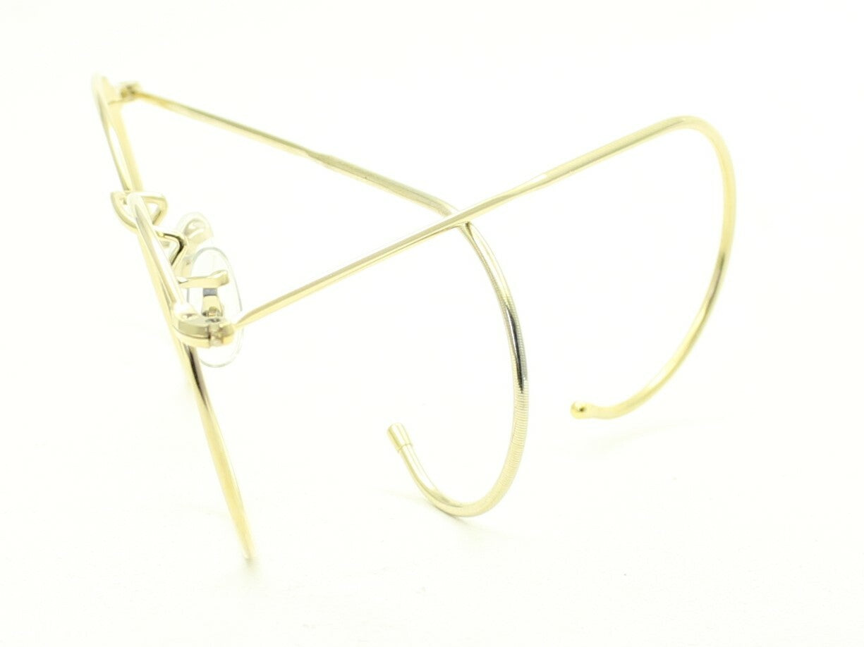 SAVILE ROW ENGLAND Gold 48x20mm PANTO Quadra RX Optical Eyeglasses Frames - NOS