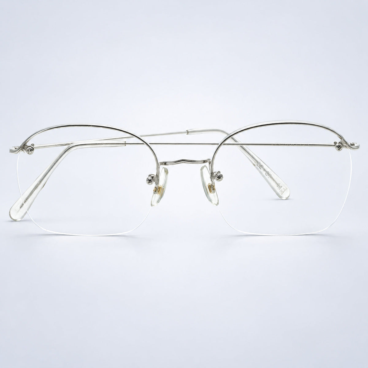 SAVILE ROW ENGLAND Rimway Rhodium 52x20mm Eyewear FRAMES RX Optical - New NOS