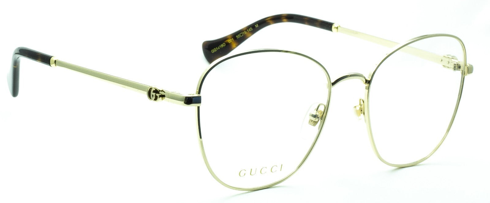GUCCI GG 1418O 001 55mm Eyewear FRAMES Glasses RX Optical Eyeglasses - New Japan