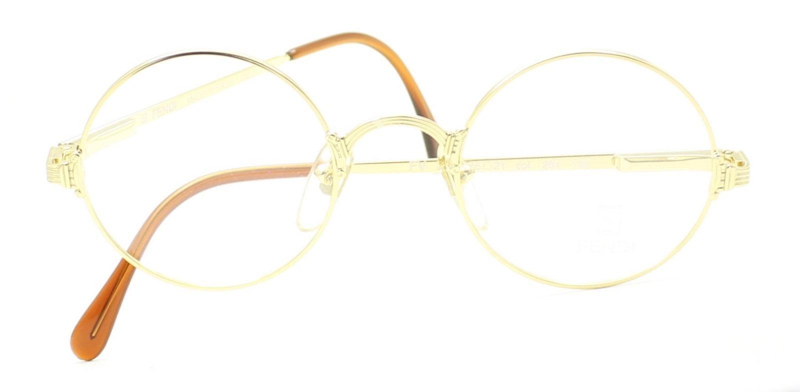 FENDI FV 217 261 45mm Vintage RX Optical FRAMES NEW Glasses Eyeglasses Italy NOS