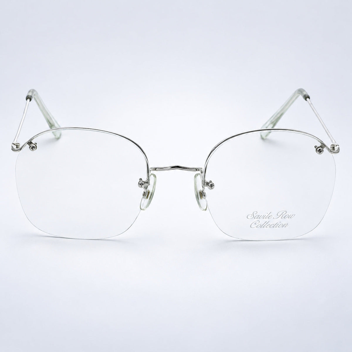 SAVILE ROW ENGLAND Rimway Rhodium 54x22mm Eyewear FRAMES RX Optical - New NOS