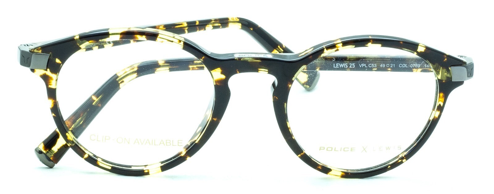 POLICE LEWIS 25 VPLC53 COL. 0789 49mm Eyewear FRAMES RX Optical Eyeglasses New
