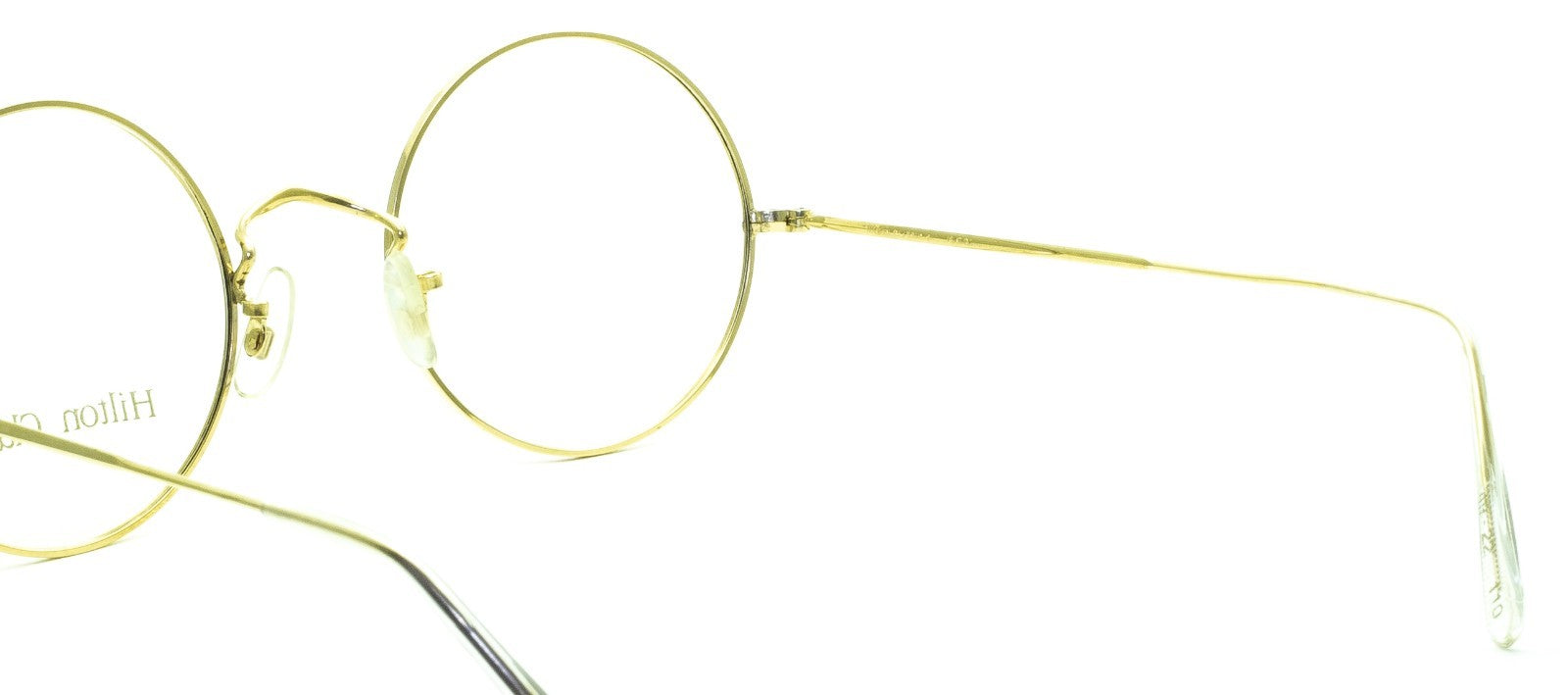 Hilton Classic 2 (SAVILE ROW) Round Gold 49x22mm FRAMES RX Optical Glasses - NOS