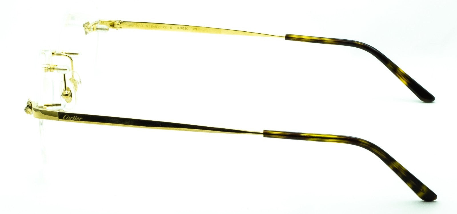 CARTIER Panthere CT0028O 003 56mm Eyewear FRAMES RX Optical Glasses - New France
