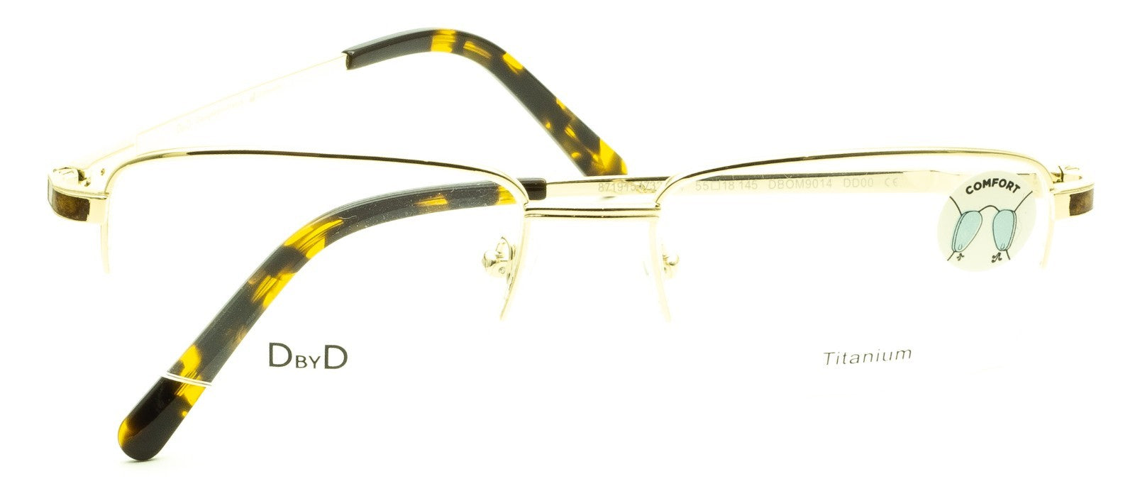 DbyD Grandvision DBOM9014 55mm Eyewear FRAMES Optical Eyeglasses Glasses - New