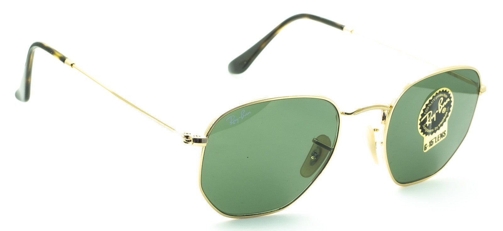 RAYBAN RB 3548-N 001 3N 51mm Hexagonal Sunglasses Shades Eyewear Frames - New