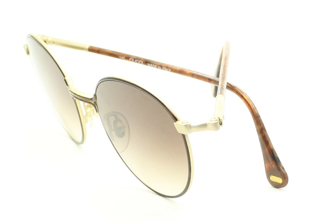 GUCCI GG 1353 VS2 BRN 50mm Vintage Sunglasses Shades Eyewear FRAMES New - Italy